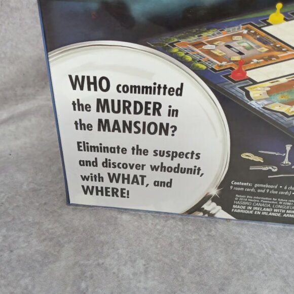 Hasbro - CLUE BOARD GAME - The Classic Mystery Game - Factory Sealed!! - Picture 3 of 5